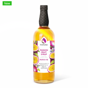 PASSION FRUIT SYRUP POMONA ไซรัปเสาวรส โพโมนา 1,000 ml.