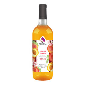 PEACH SYRUP POMONA ไซรัปกลิ่นพีช โพโมนา 1,000 ml.