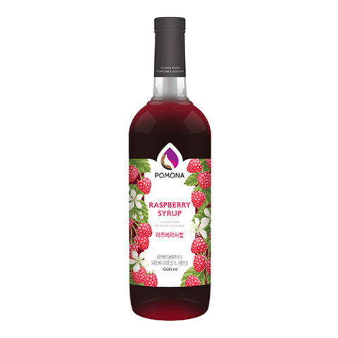 RASPBERRY SYRUP POMONA ไซรัปกลิ่นราสเบอรี่ โพโมนา 1,000 ml.