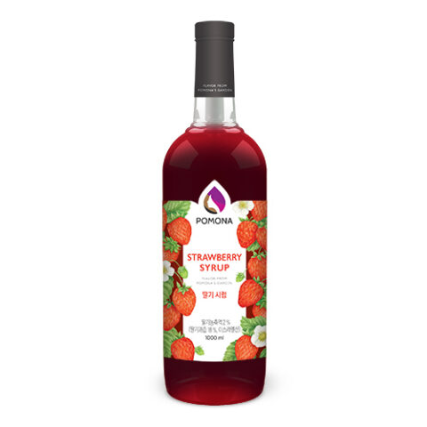 STRAWBERRY SYRUP POMONA ไซรัปกลิ่นสตรอเบอรี่ โพโมนา 1,000 ml.