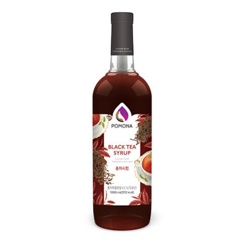 BLACK TEA SYRUP POMONA ไซรัปกลิ่นชาดำ โพโมนา ขนาด 1,000 ml.