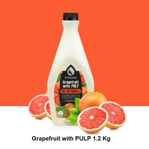 POMONA CONCENTRATE GRAPEFRUIT with PULP - เกรปฟรุตเข้มข้น ผสมเนื้อเกรปฟรุต 1.2 kg.