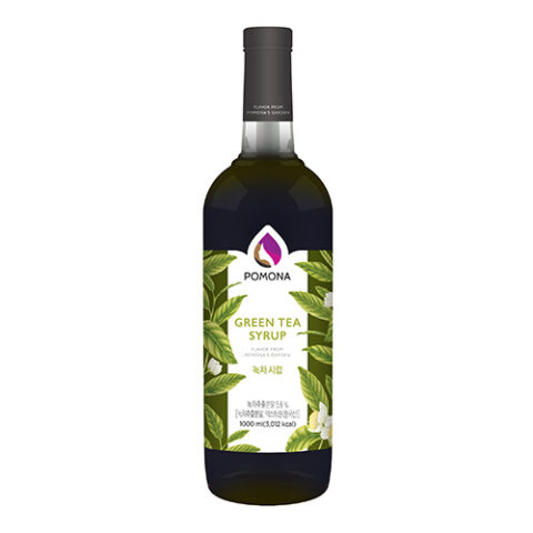 GREEN TEA SYRUP POMONA โพโมนา ไซรัปชาเขียว 1000 ml.