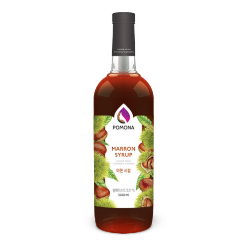 MARRON SYRUP POMONA ไซรัปกลิ่นเกาลัด โพโมนา ขนาด 1,000 ml.